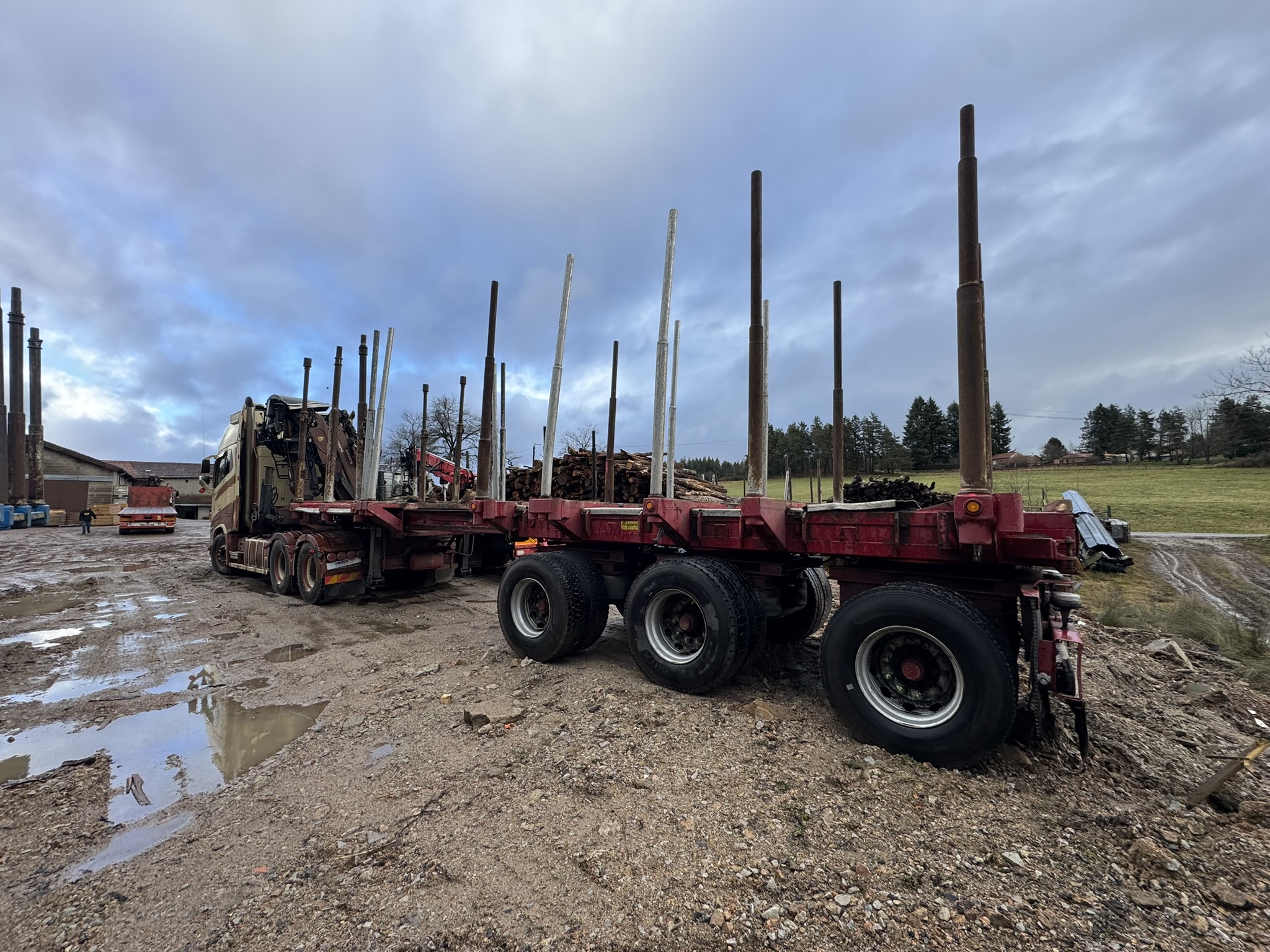 Vehicule SEMI-REMORQUE EXTENSIBLE BILLAUD