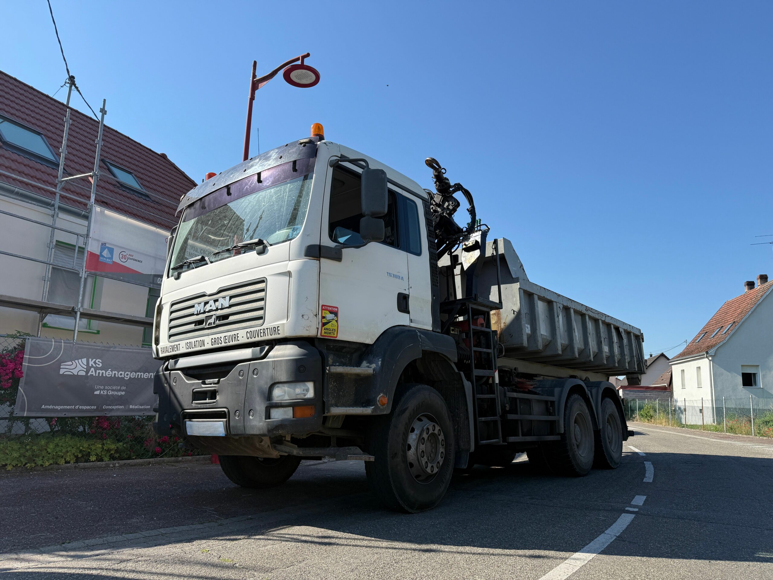 Vehicule MAN TG360A 6X4 BRAS GUIMA S20 GRUE PALFINGER PK12000