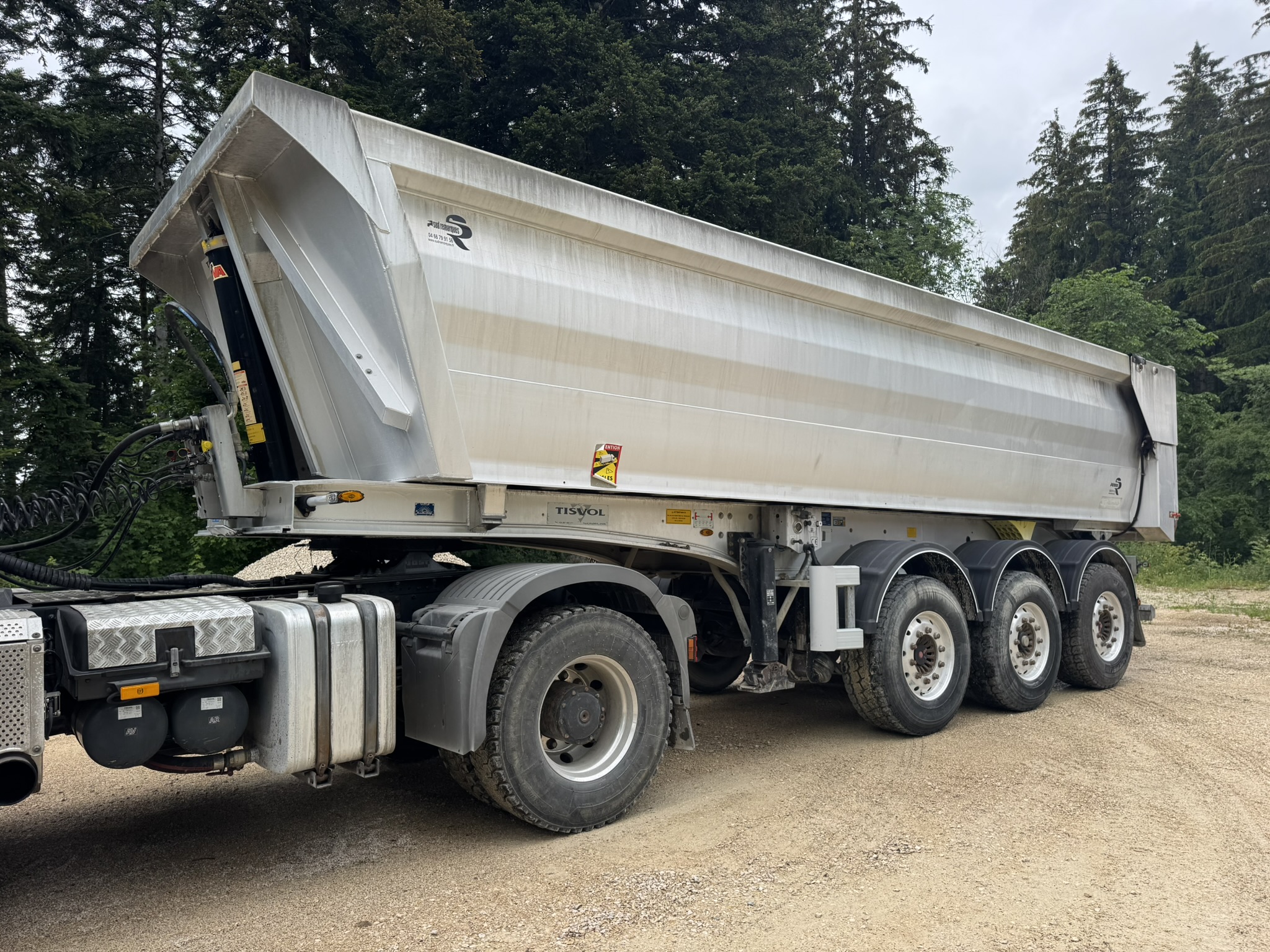 Vehicule Semi-remorque Benne Aluminium TISVOL